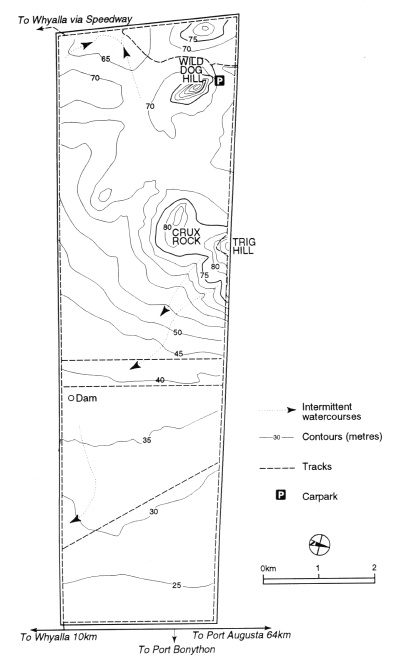 Map 2 Topographic Features