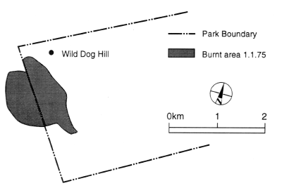 Map 5 Site of 1975 Fire